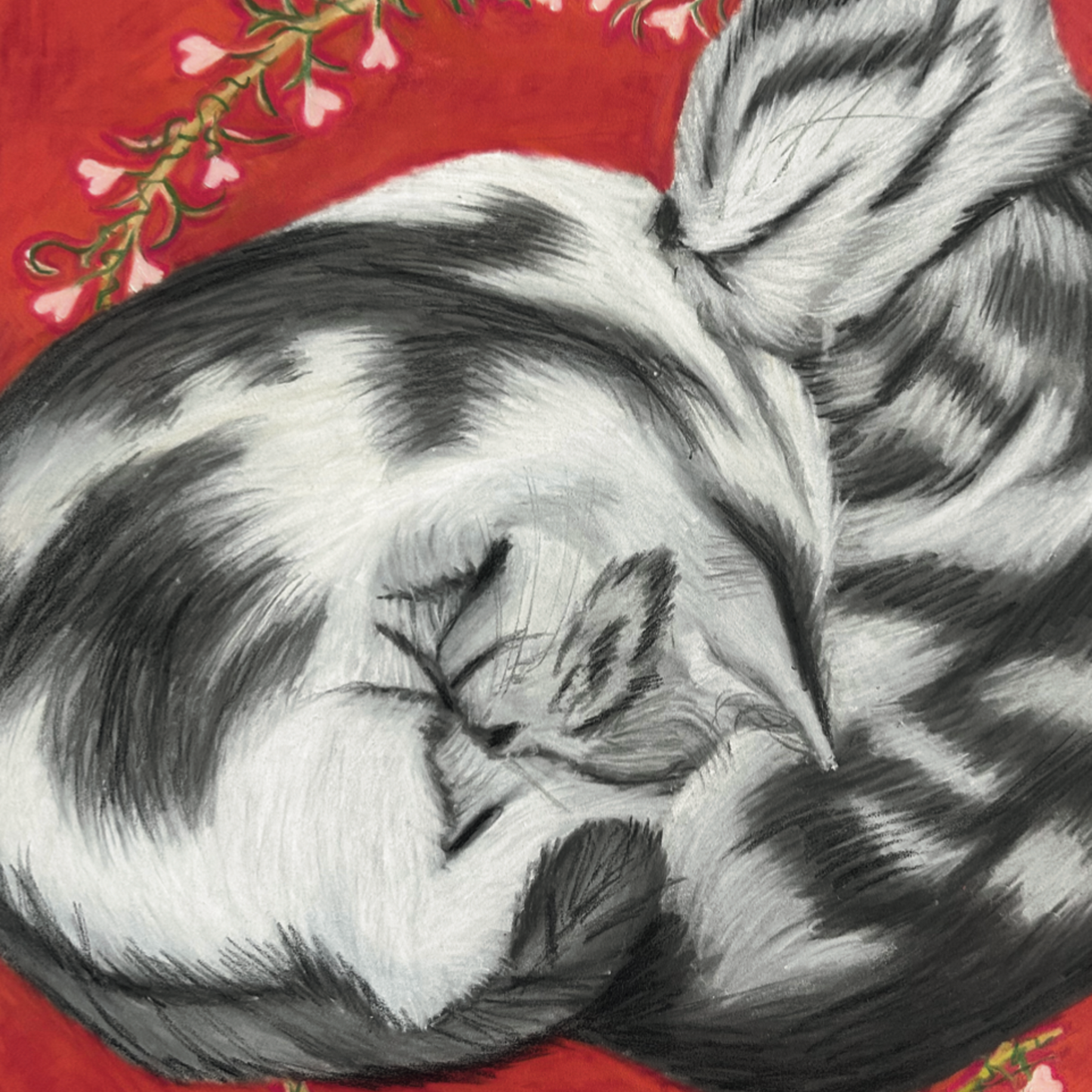 An Unexpected Pairing | Cat Art Print