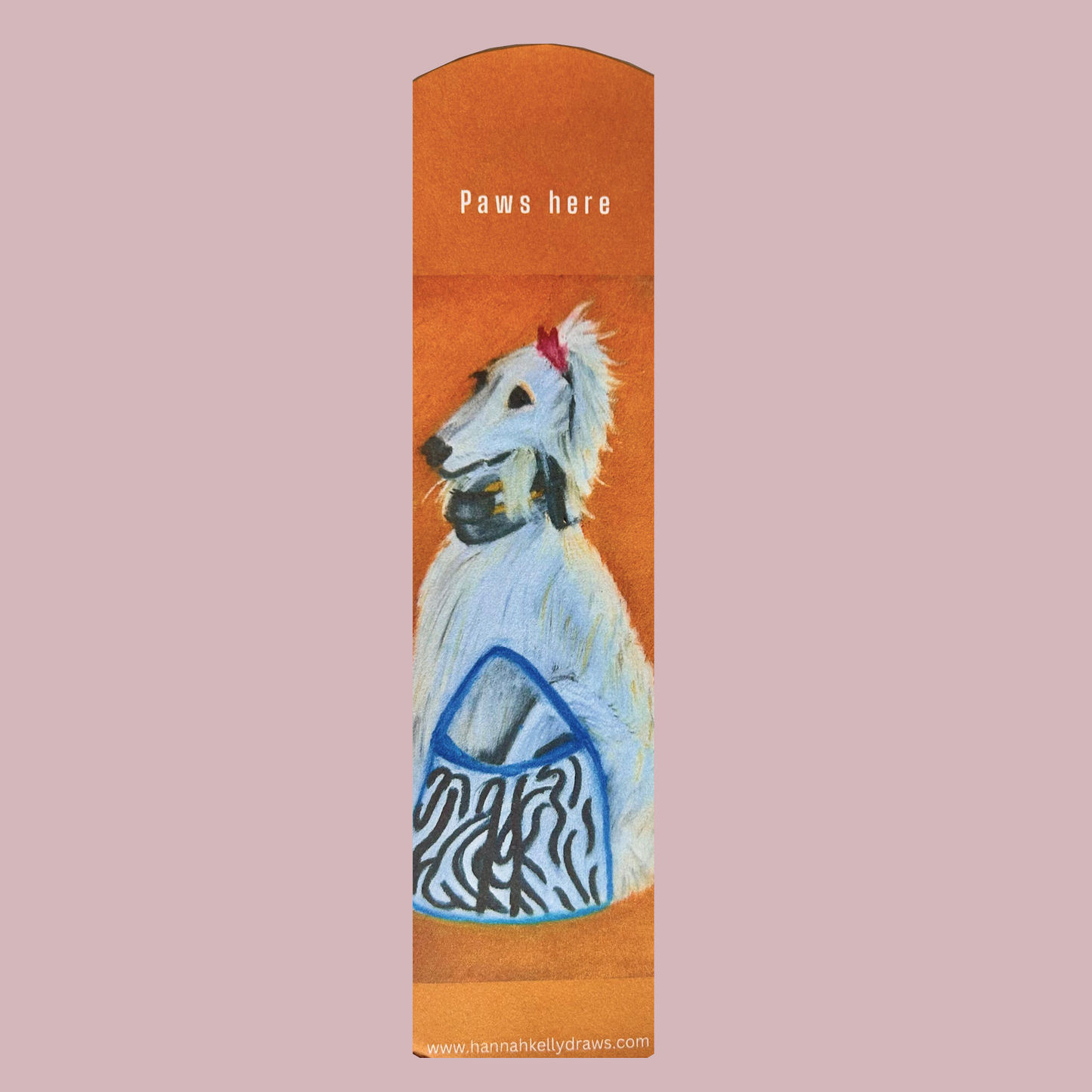 Fashionista Dog – Illustrated Bookmark