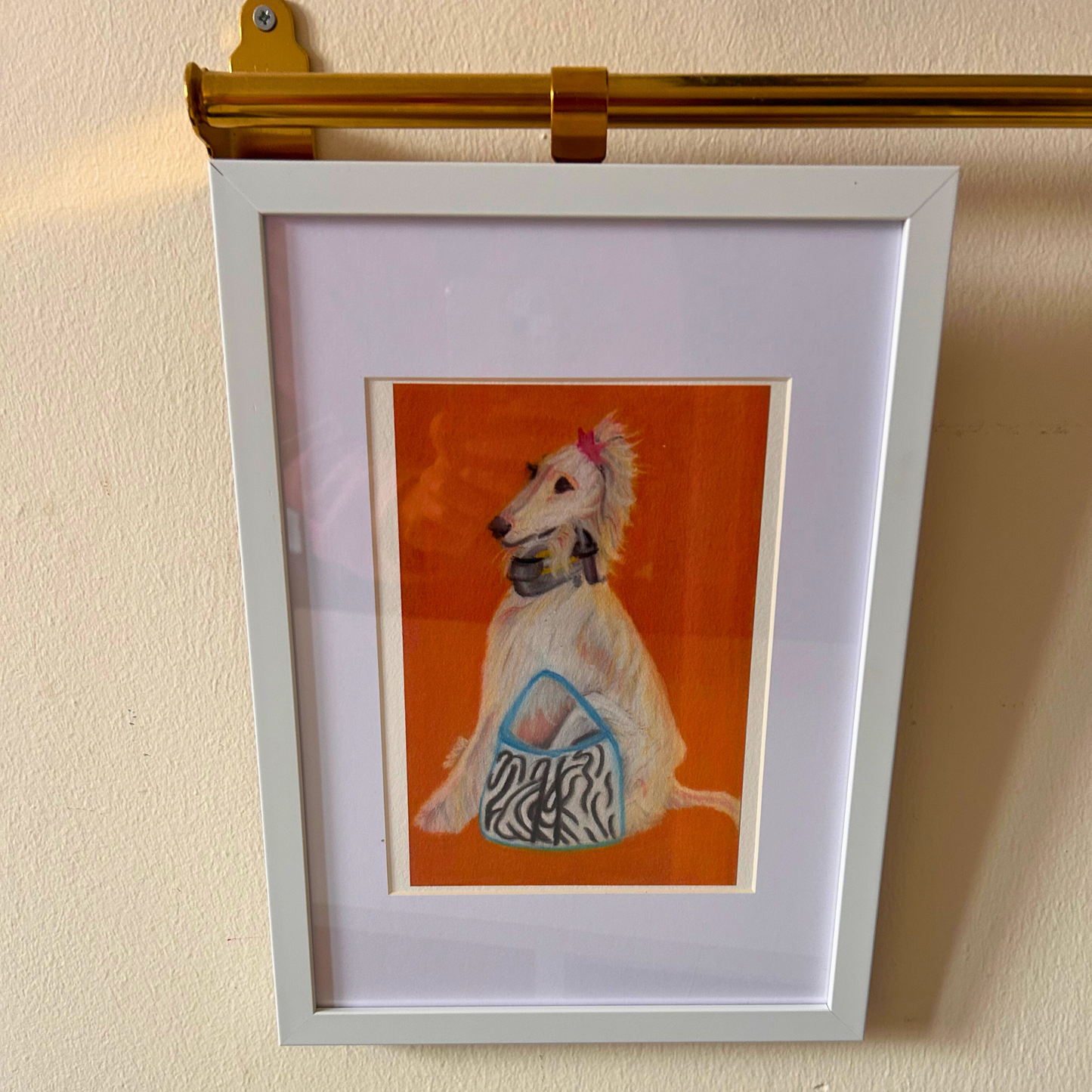 Fashionista Dog | Afghan Hound Art Print