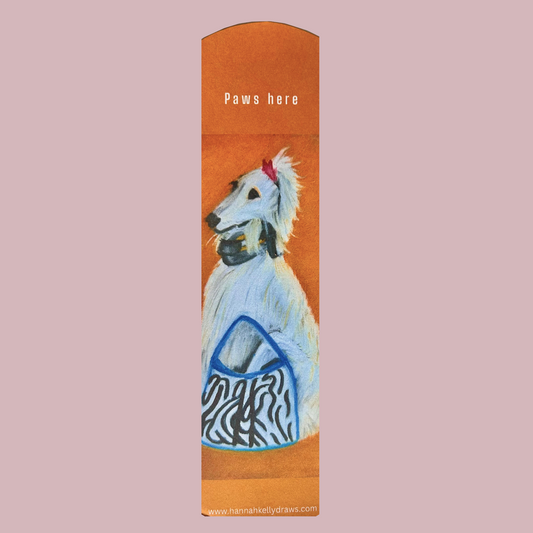 Fashionista Dog – Illustrated Bookmark