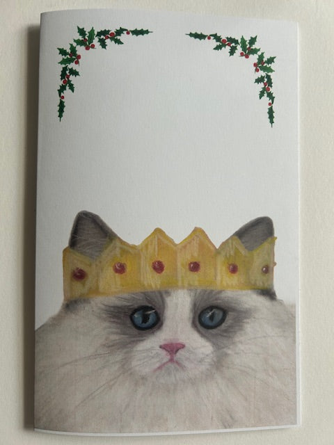 Pack of 12 assorted dog and cat Christmas cards