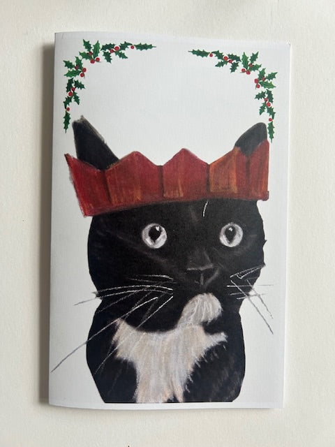 Pack of 12 assorted dog and cat Christmas cards