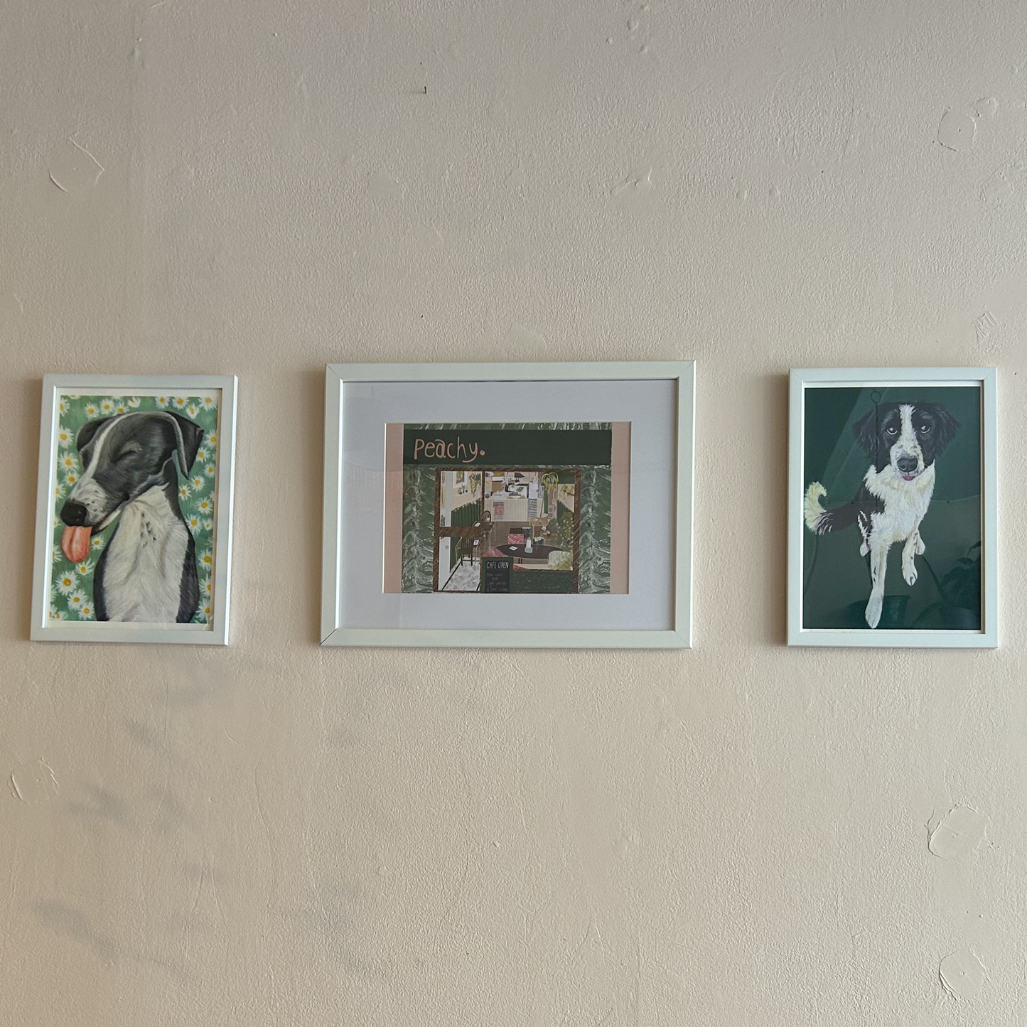 Sprollie Mischief | Springer Collie Mix Art Print